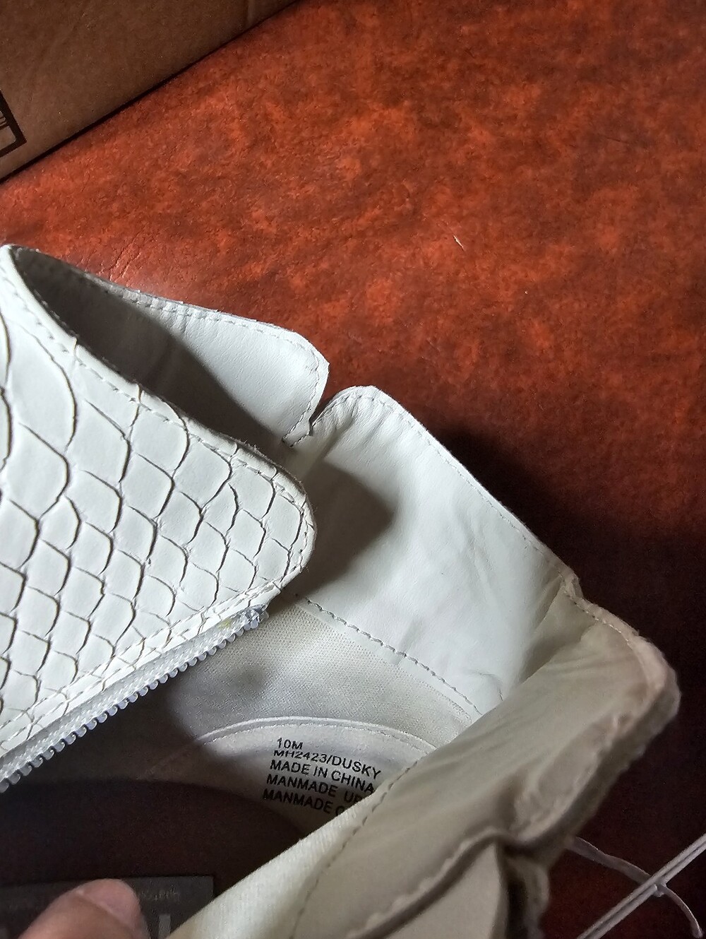 MIA Women's Ivory Textured Ankle Booties - Picture 11 of 11